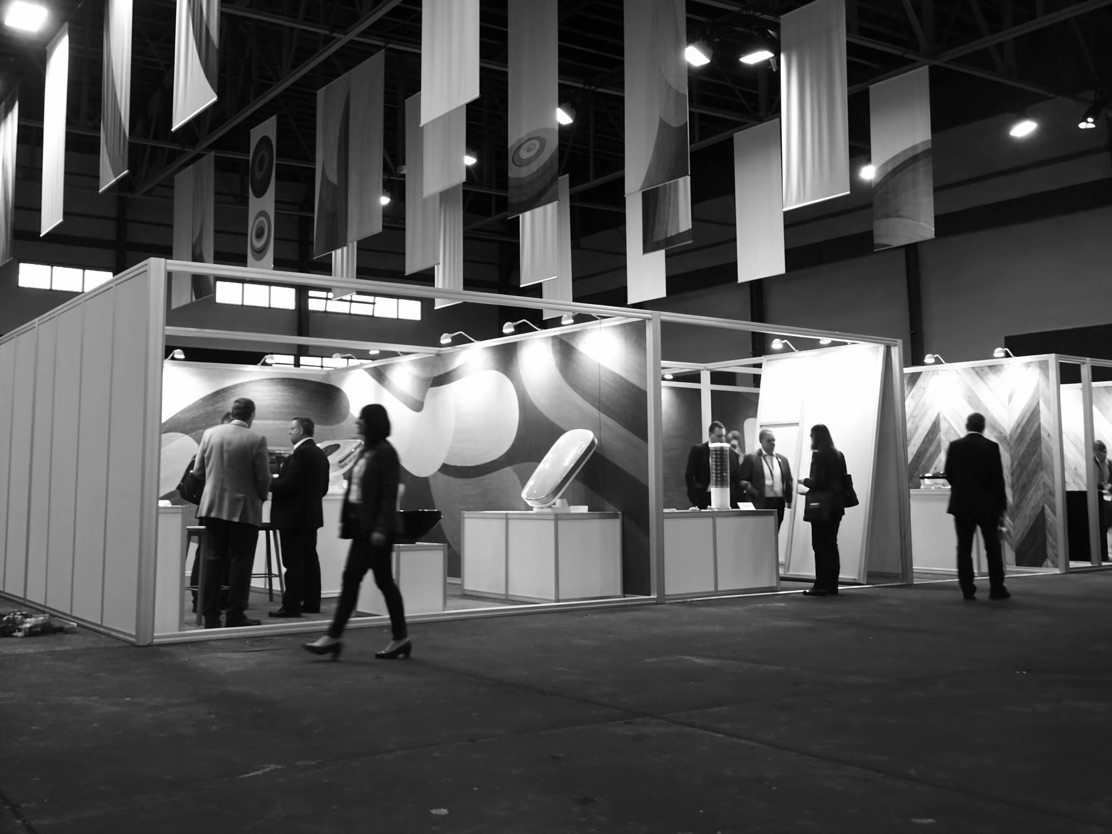 Messehalle vor der Öffnung
